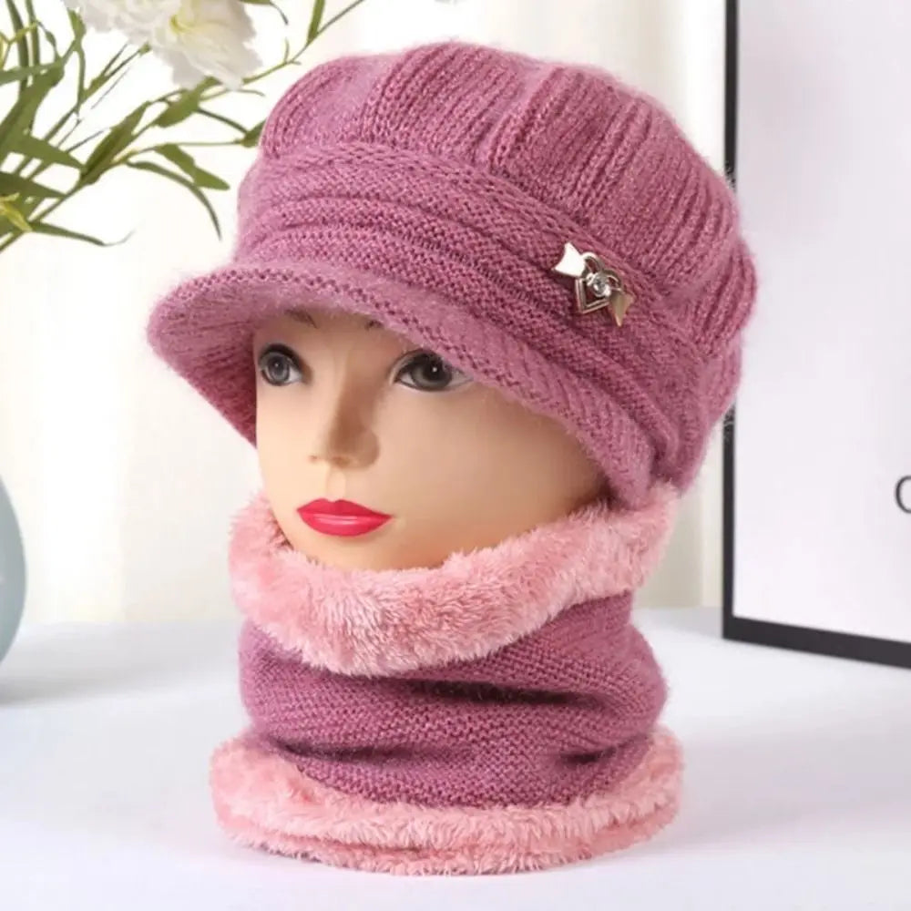 Women's Coral Fleece Beanie – Double Layer Ear Guard Hat Women's Beanie Hat SWANS