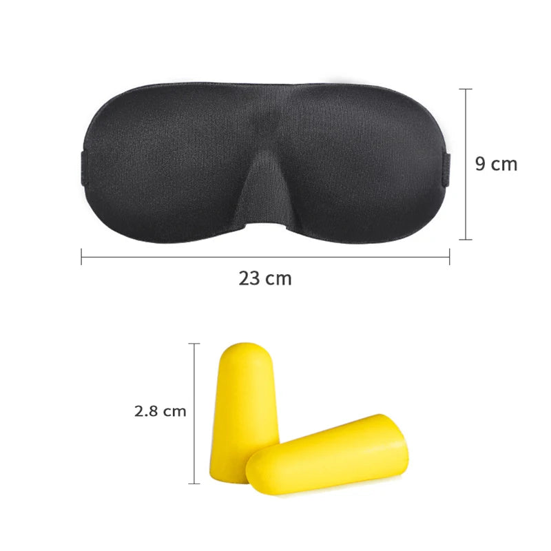 3D Contoured Sleep Eye Mask – Light Blocking Blindfold Sleep Eye Mask SWANS