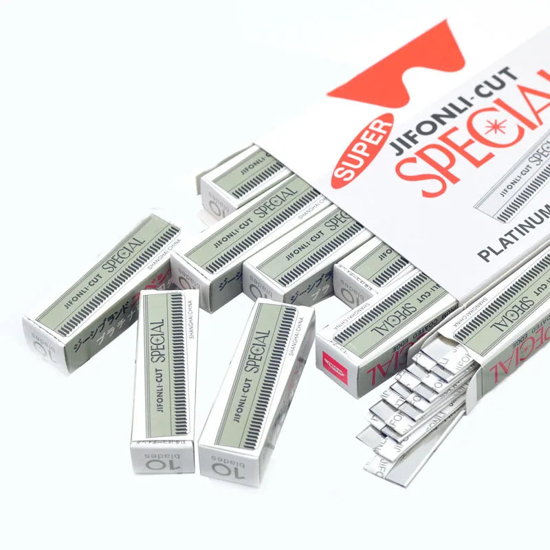 50/100 Pack Mini Eyebrow Razors – Stainless Steel Trim Blades Eyebrow Razor SWANS 100 pcs