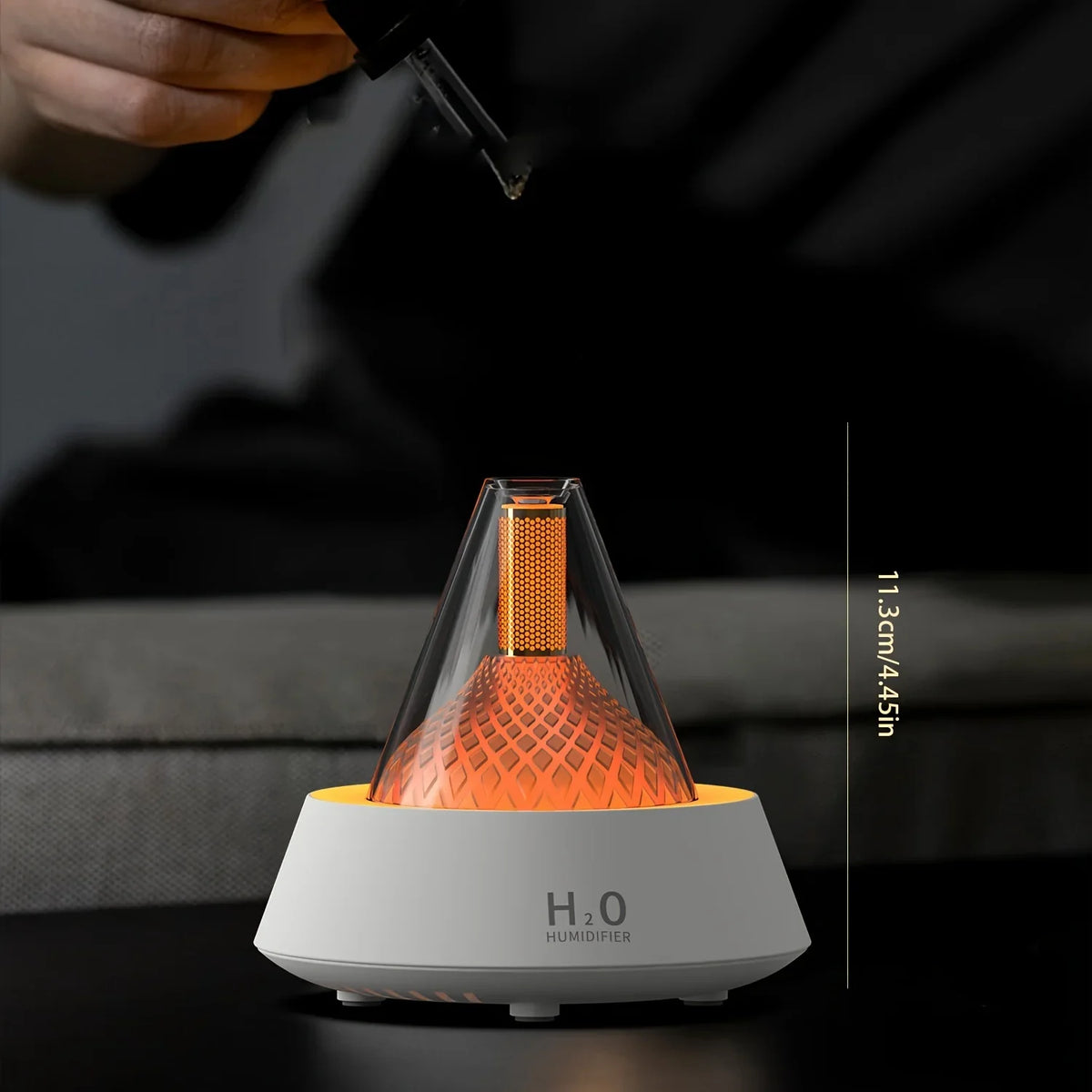 Volcano Lava Aroma Diffuser – Desktop Humidifier & LED Light Aroma Diffuser SWANS