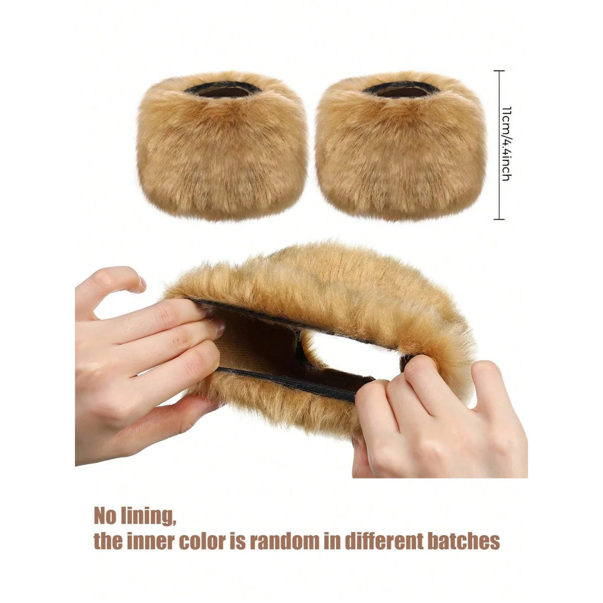 Women's Faux Fur Wrist Cuffs – Fluffy Winter Wrist Warmers Faux Fur Wrist Cuffs SWANS