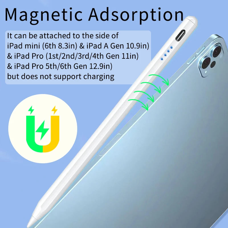 SWANS iPad Stylus Pen – Fast Charge, Palm Rejection & LED iPad Stylus Pen SWANS