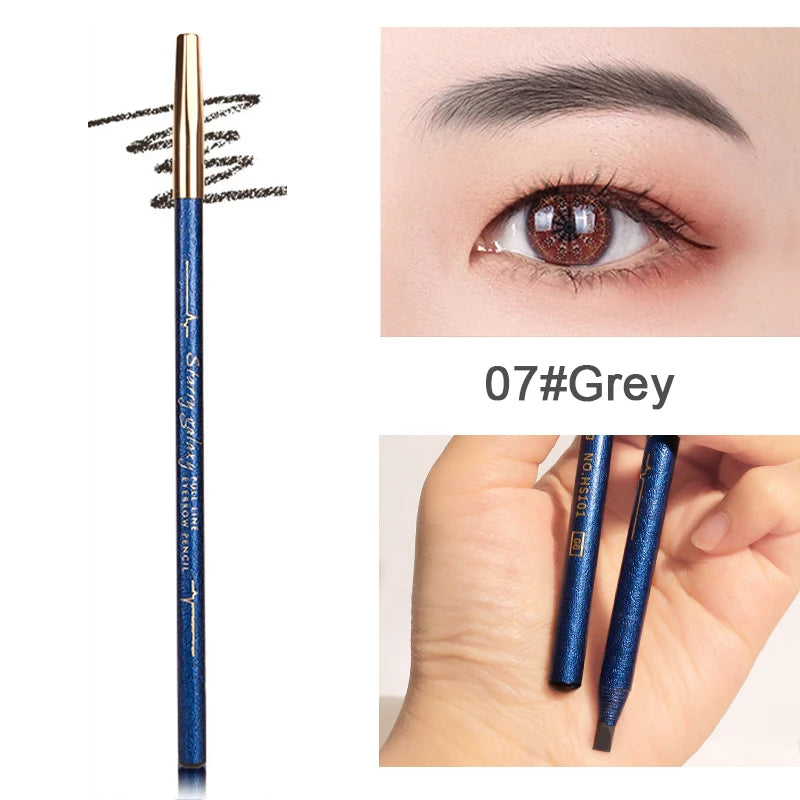 Waterproof Eyebrow Pencil – Natural Long-Lasting Brow Tint Eyebrow Pencil SWANS 07Grey