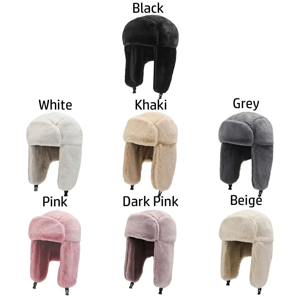 Windproof Russian Ushanka Bomber Hat – Unisex Winter Cap Winter Bomber Hat SWANS