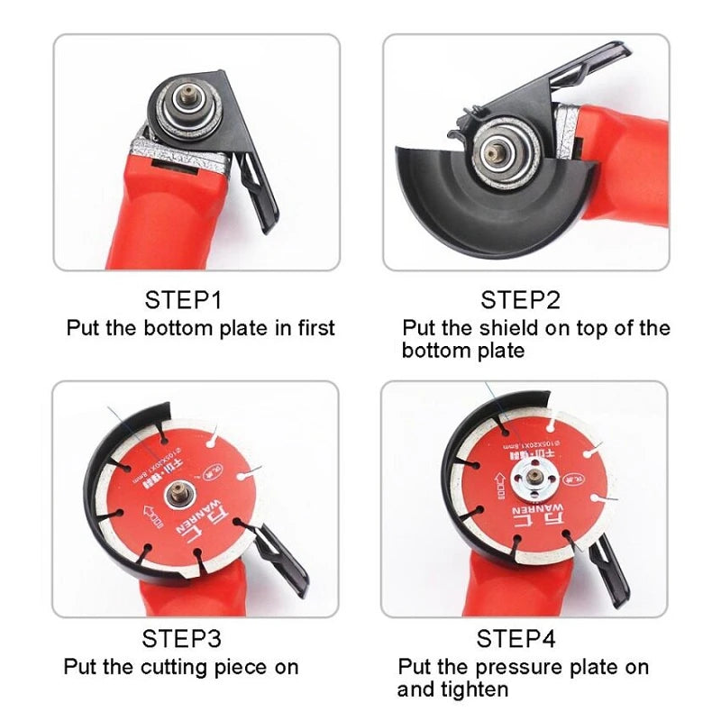 Adjustable Angle Grinder Base Bracket – Thickened Steel Holder Grinder Base Bracket SWANS