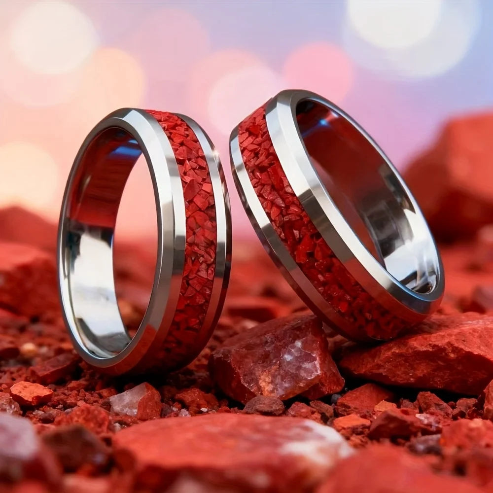 Stainless Steel Rings for Men & Couples – Classic Band Stainless Steel Ring SWANS