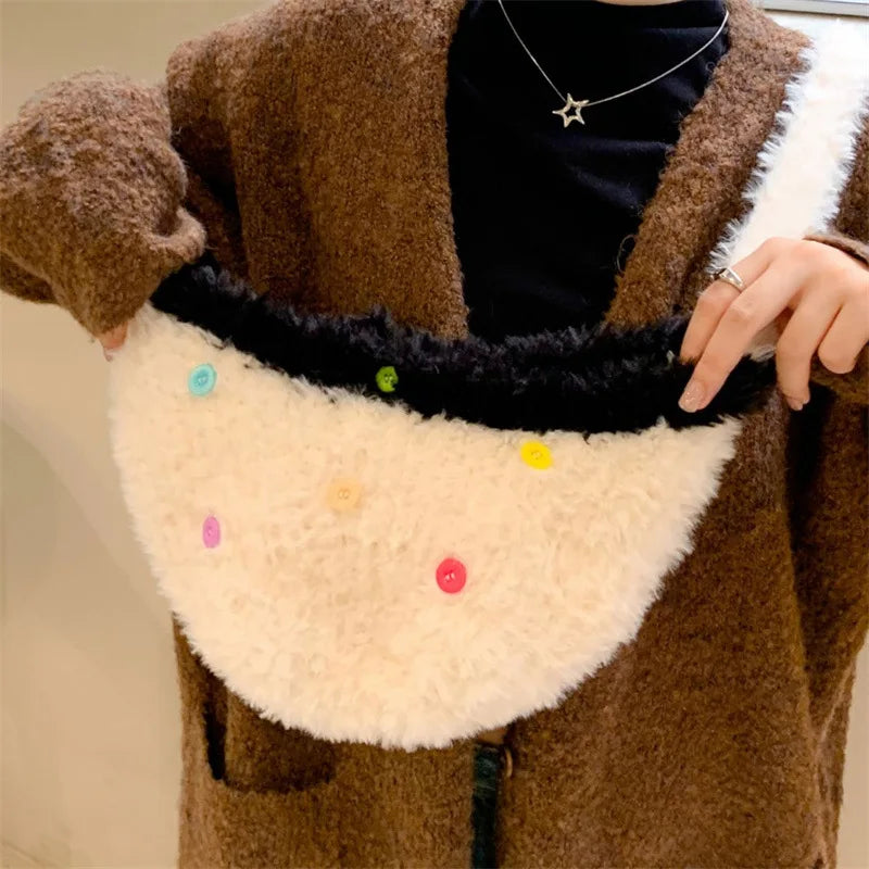 Women's Winter Plush Ear Flap Beanie – Faux Fur Knit Cap Winter Beanie Hat SWANS