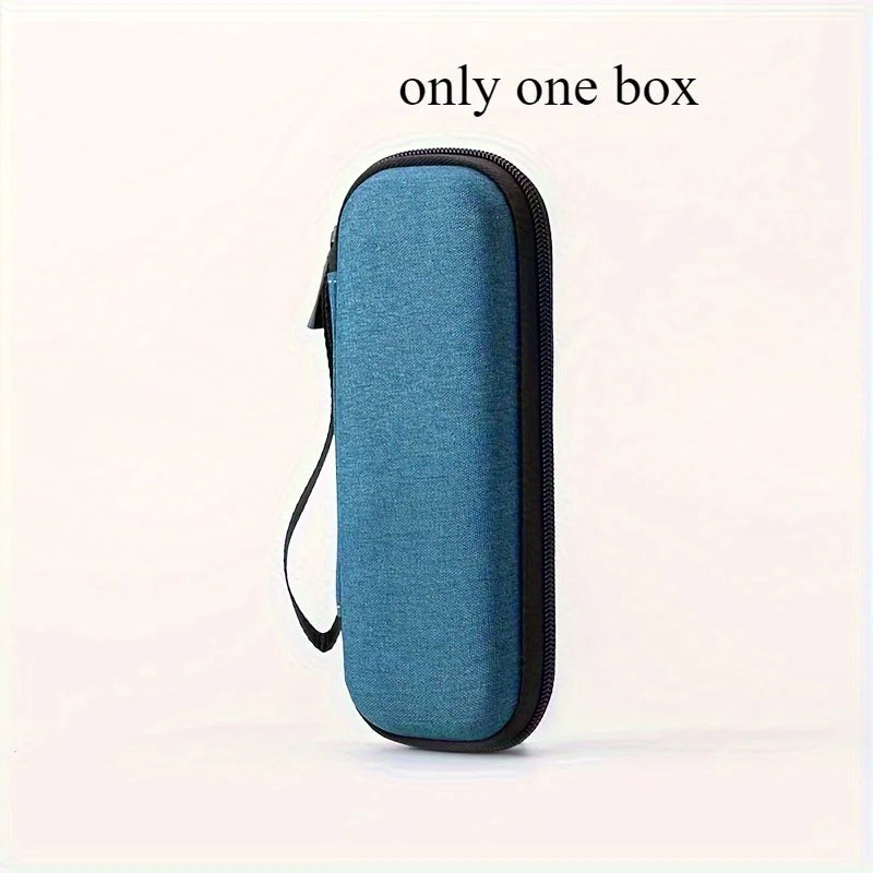 SWANS Vintage Razor Travel Case – EVA Hard Shell Shaving Bag Razor Travel Case SWANS Blue
