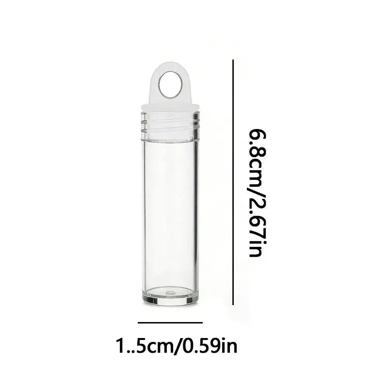 Clear Plastic Storage Tubes with Caps – 10-Pack Bead Organizers Craft Storage Tubes SWANS 7ml