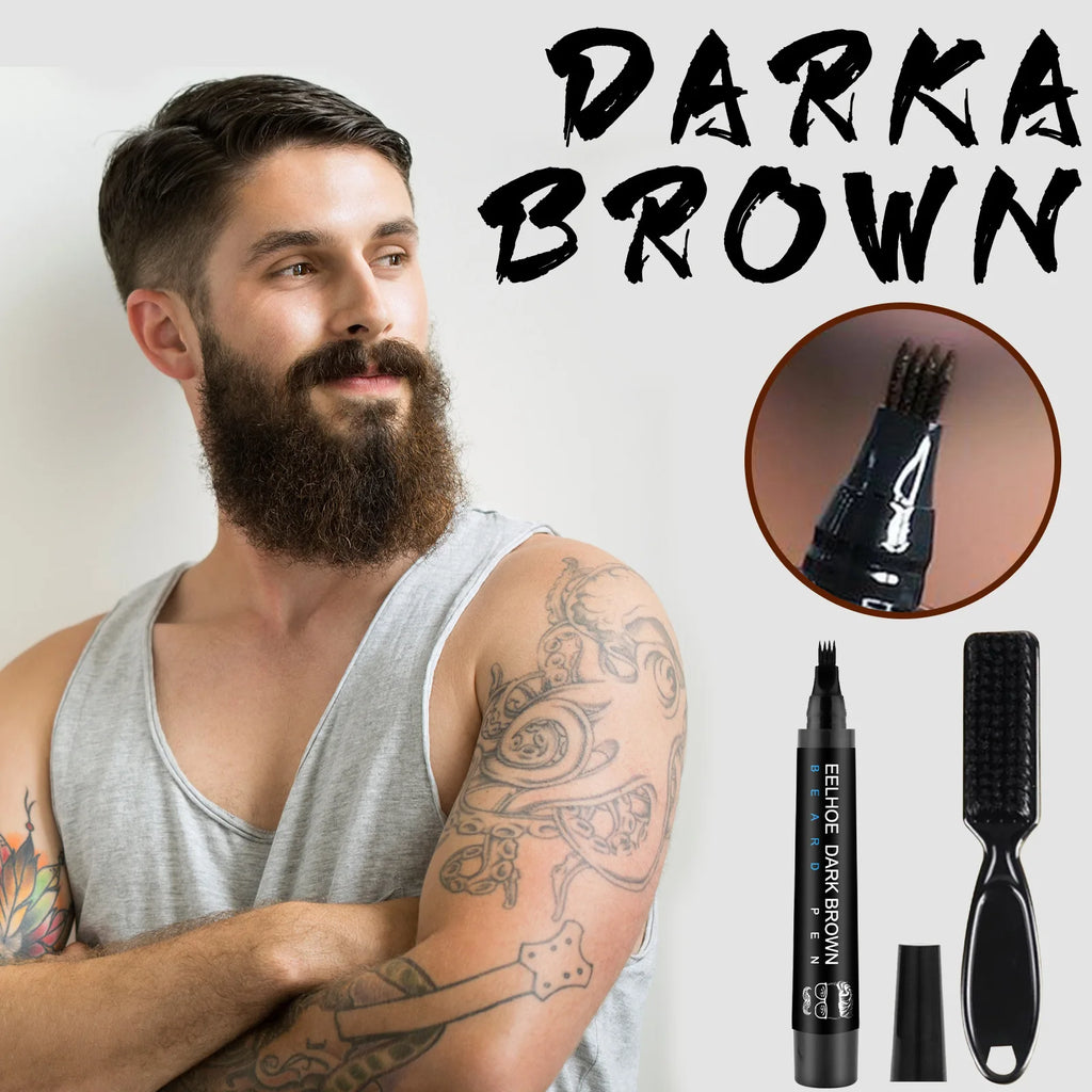 EELHOE Waterproof Beard Filler Pen – Black & Brown Beard Filler Pen SWANS