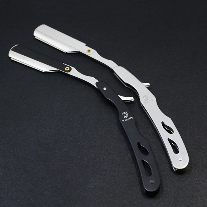 Yunchi Folding Barber Razor – Stainless Steel Men's Shaver Folding Barber Razor SWANS