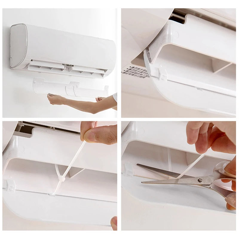 Retractable AC Wind Deflector – Adjustable Air Guide Baffle AC Wind Deflector SWANS