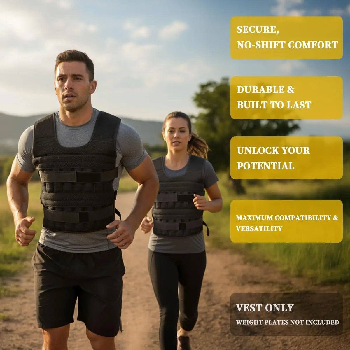 SWANS 20kg Adjustable Weight Vest – Unisex Strength Training Weighted Training Vest SWANS