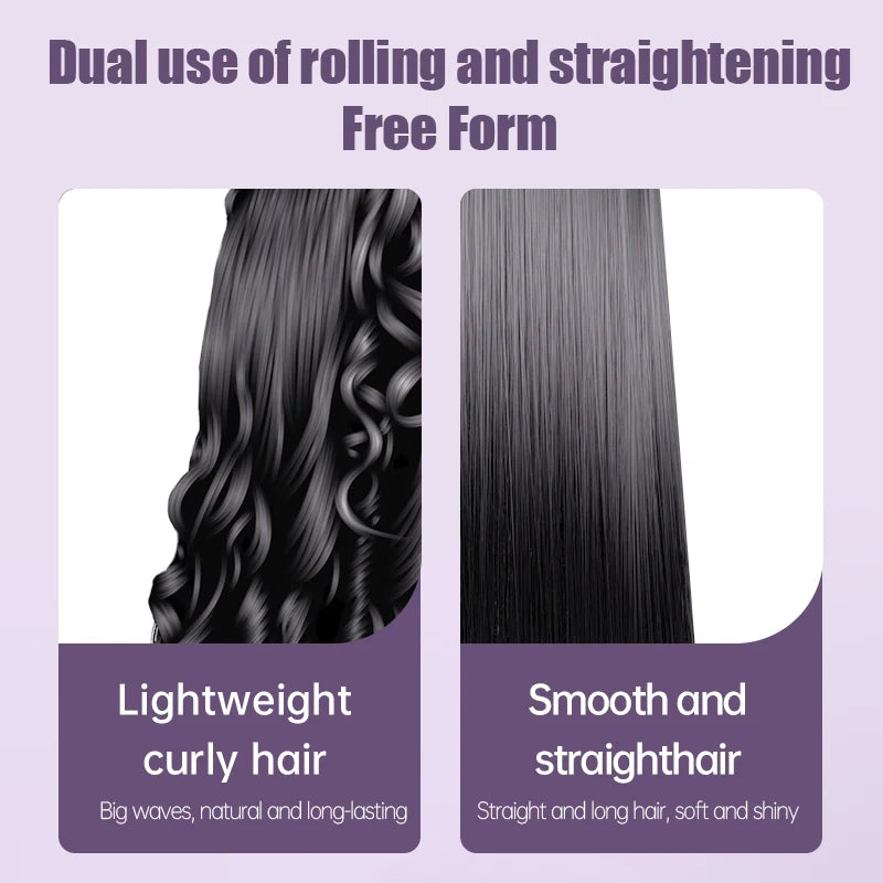 YIBER 2-in-1 Hair Straightener & 26mm Curler | Digital Display Hair Straightener Curler SWANS