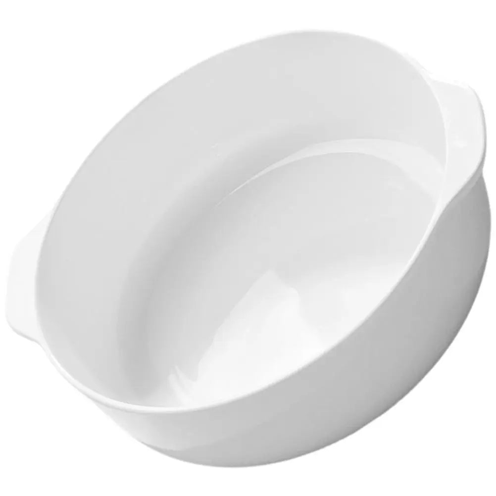 WINOMO Ceramic Pie Pan Baking Dish – Oven & Microwave Safe Ceramic Baking Dish SWANS