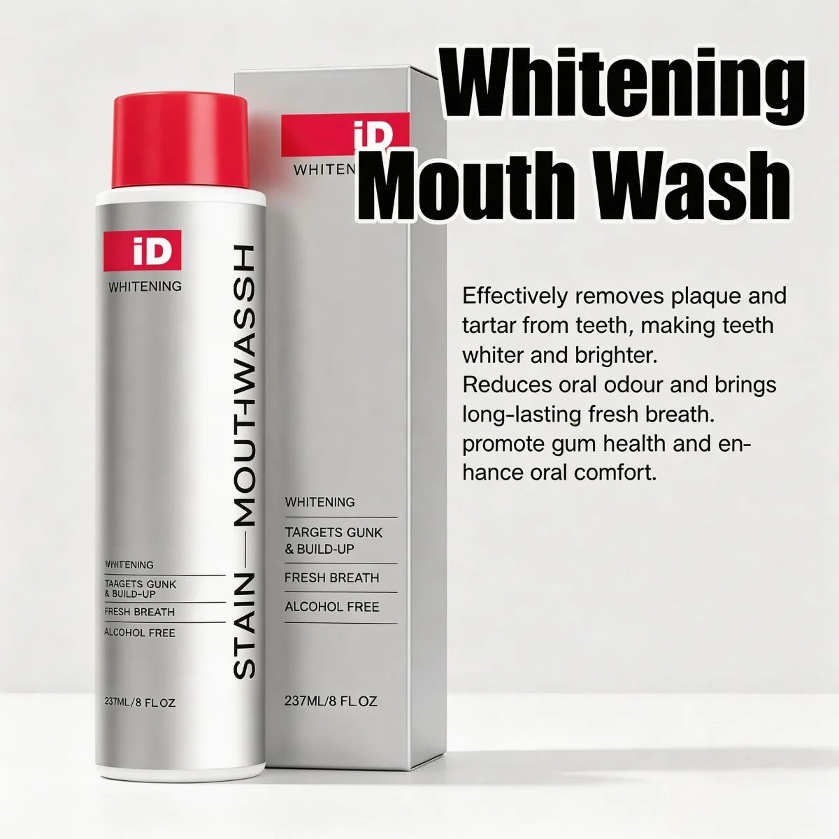 Ximonth Whitening Mouthwash – Fresh Breath & Enamel Safe 237ml Whitening Mouthwash SWANS