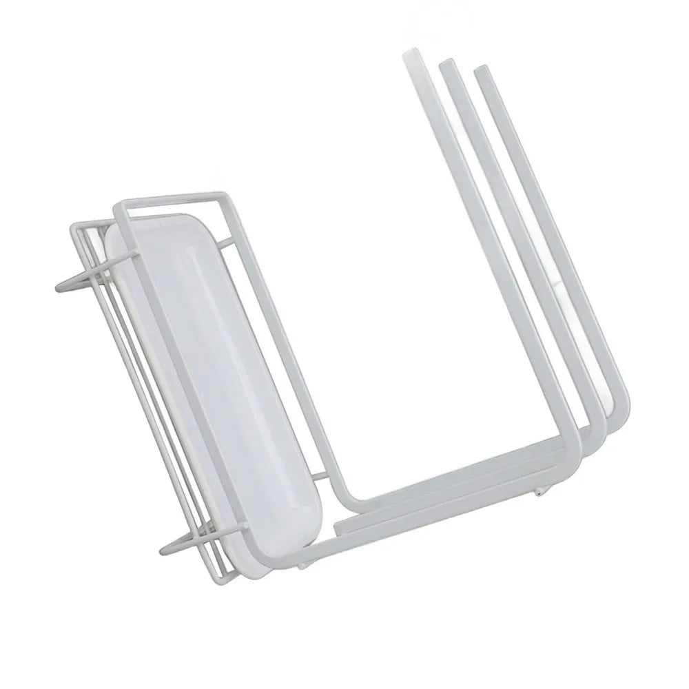 SWANS Iron Sponge Holder & Dish Drying Rack with Drain Pan Sink Sponge Organizer SWANS