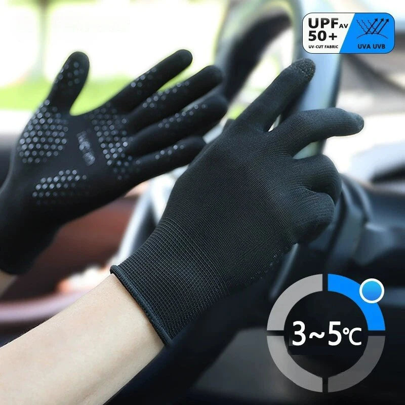 GAFASTWO UV Cycling Gloves – Non-Slip Touchscreen Full Finger Outdoor Sports Gloves SWANS