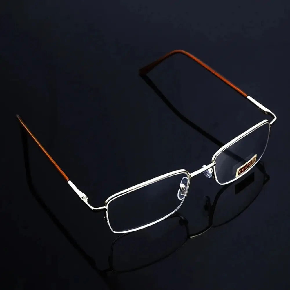 Ultralight Metal Square Reading Glasses Unisex +0.50–+4.00 Reading Glasses SWANS