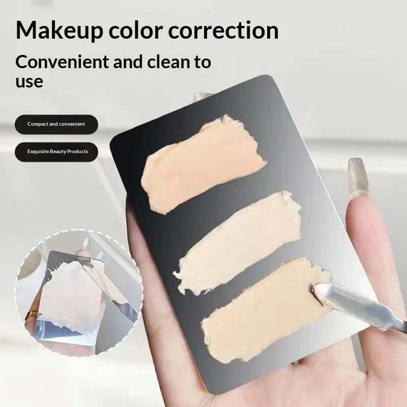 Makeup Mixing Palette with Spatula, Brush & Puff – YOVIP Makeup Mixing Palette SWANS