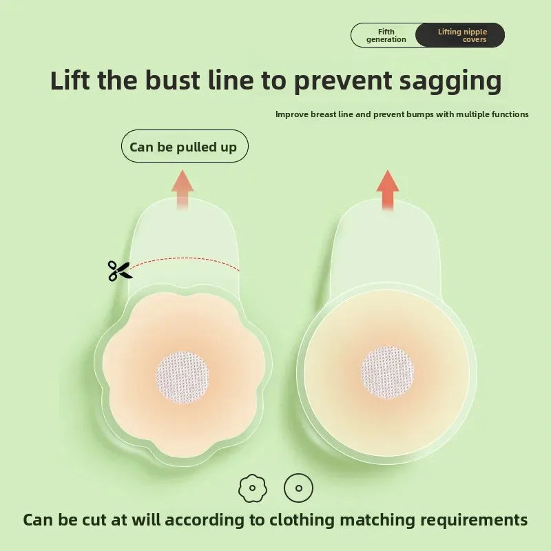 Silicone Invisible Bra Nipple Covers – Reusable Breast Pasties Adhesive Nipple Covers SWANS