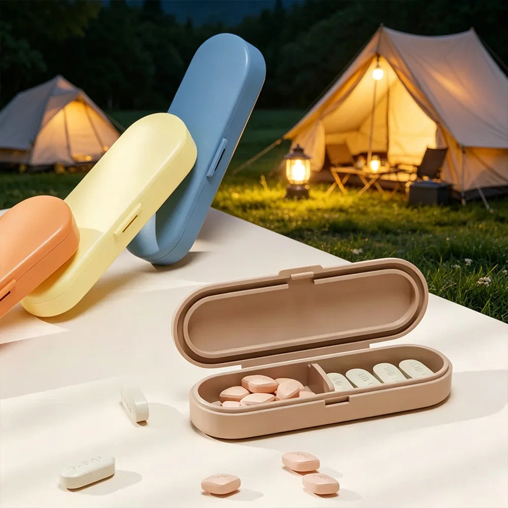 SWANS Waterproof Lightproof Mini Pill Storage Case | Portable Pill Storage Case SWANS
