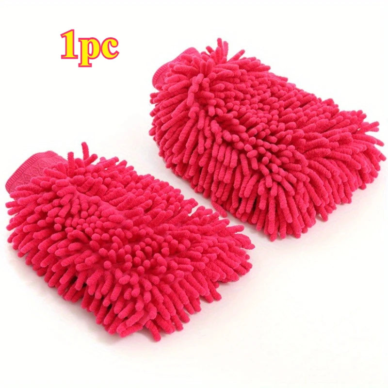 SWANS Car Wash Cleaning Glove – Paint-Safe Wash Mitt Car Wash Glove SWANS Pink 1pc