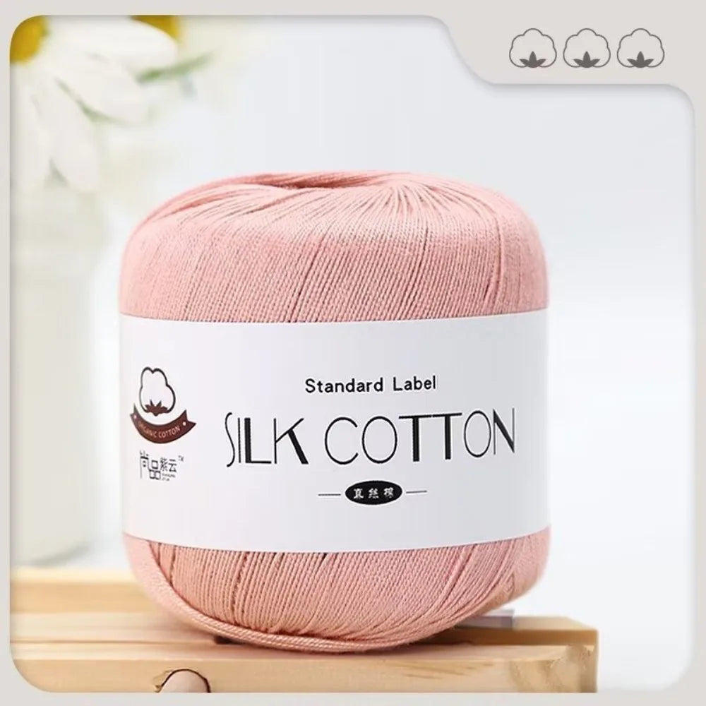 Milk Cotton Silk Yarn 50g – Soft DIY Crochet & Knitting Yarn Crochet Knitting Yarn SWANS 15