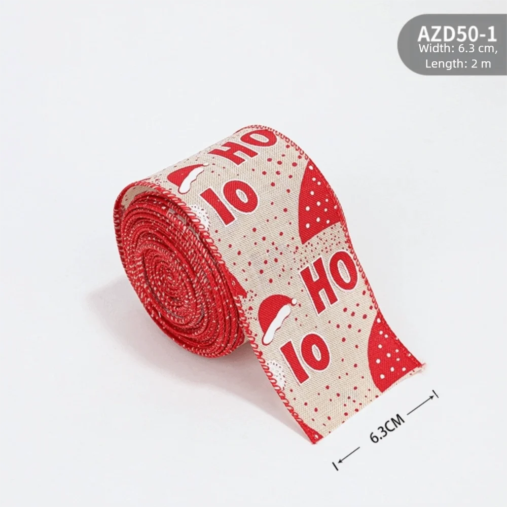 2M Christmas Plaid Burlap Ribbon – Snowman & Snowflake DIY Christmas Craft Ribbon SWANS