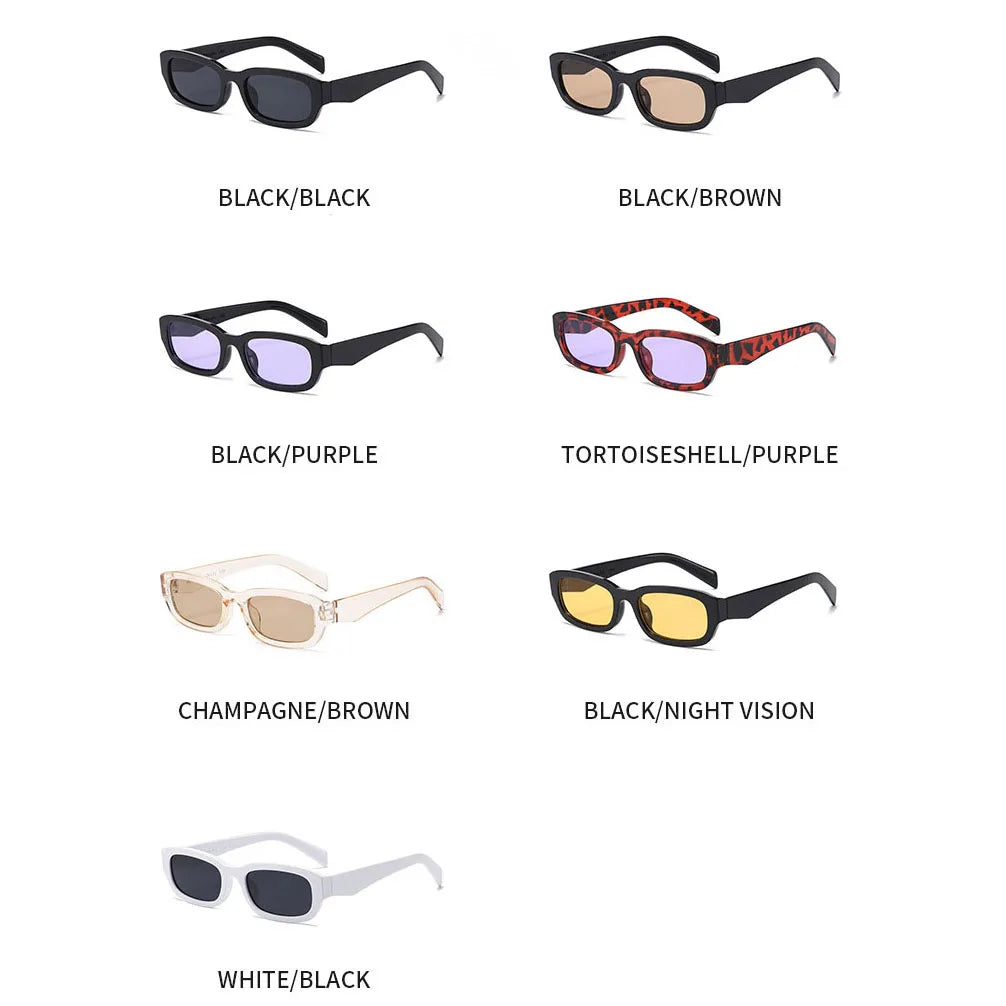 TOYEARN Square UV400 Sunglasses – Unisex Vintage Punk Style Square Sunglasses SWANS