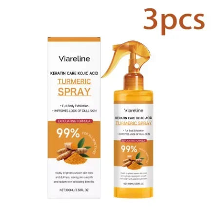 Turmeric Kojic Acid Exfoliating Body Spray | Brightening Mist Exfoliating Body Spray SWANS 3pcs