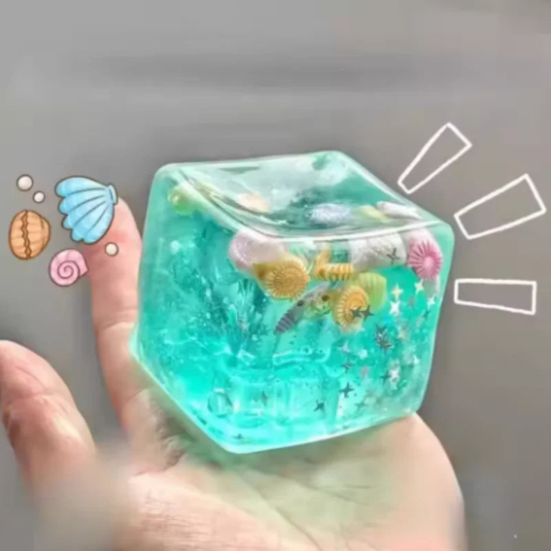Squishy Maltose Cube Fidget Toy – Soft Star Squeeze Sensory Squishy Fidget Toy SWANS