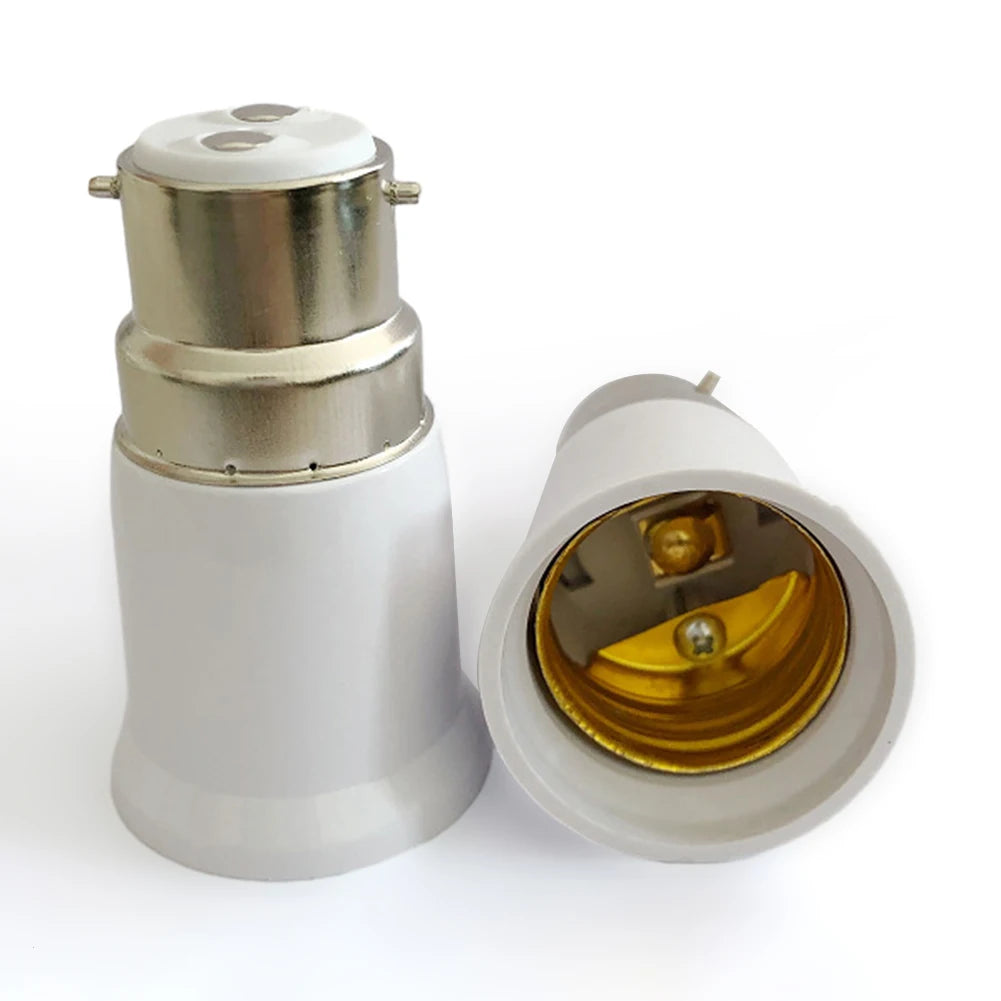 B22 to E27 Socket Adapter – Fireproof Bulb Converter 110V 220V Lamp Socket Adapter SWANS