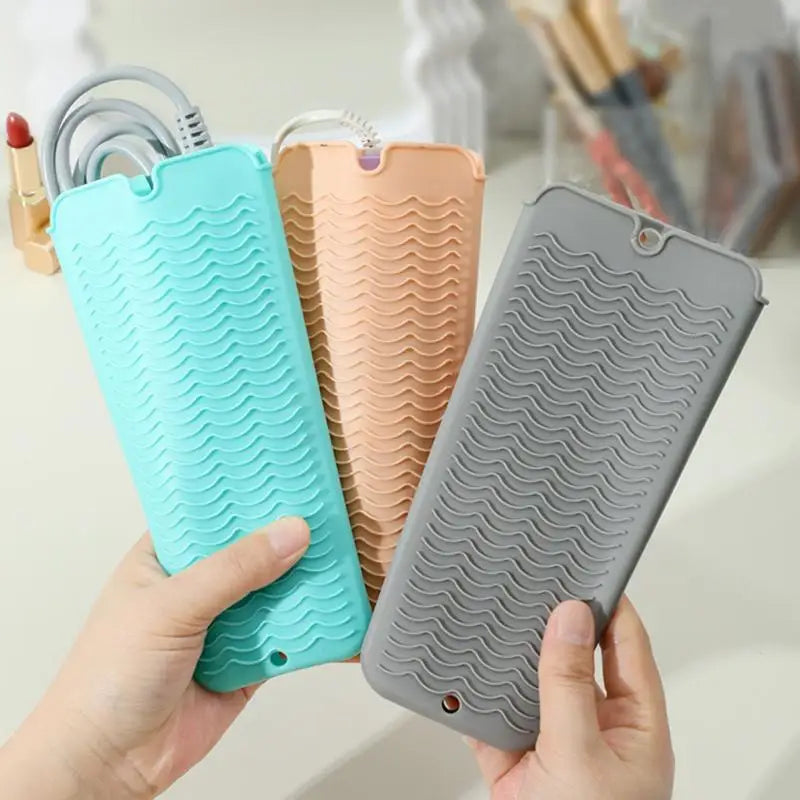 Silicone Heat-Resistant Curling Iron Cover & Storage Pouch Hair Tool Protector SWANS