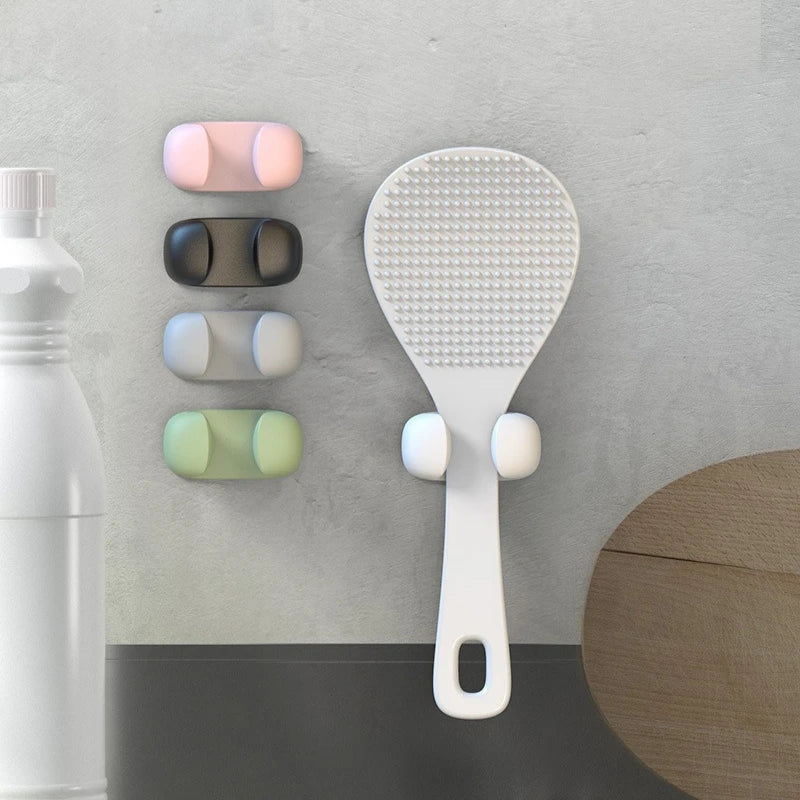 SWANS Silicone Kitchen Hook – Spoon, Cable & Key Organizer Kitchen Storage Hook SWANS