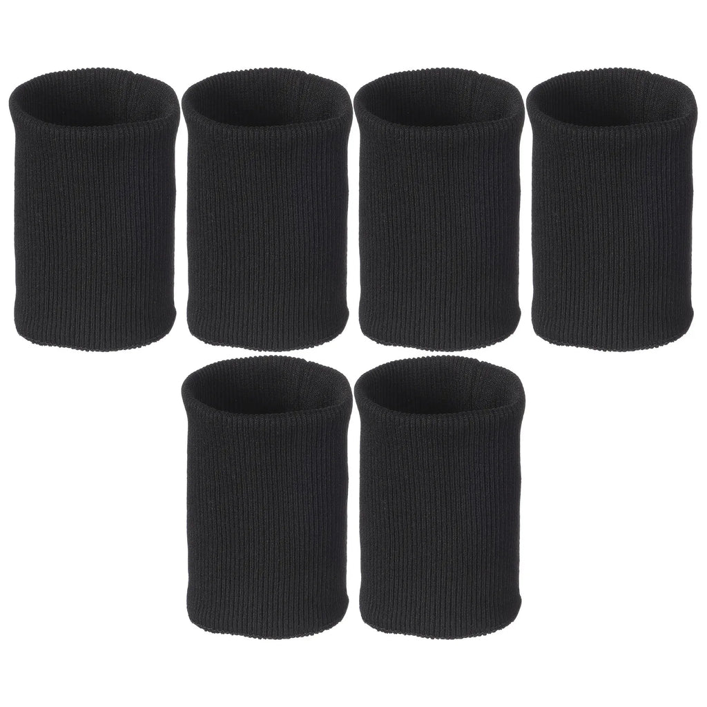 3-Pack Black Ribbed Knit Elastic Cuffs for Jacket & Sweatshirt Knit Cuff Ribbing SWANS