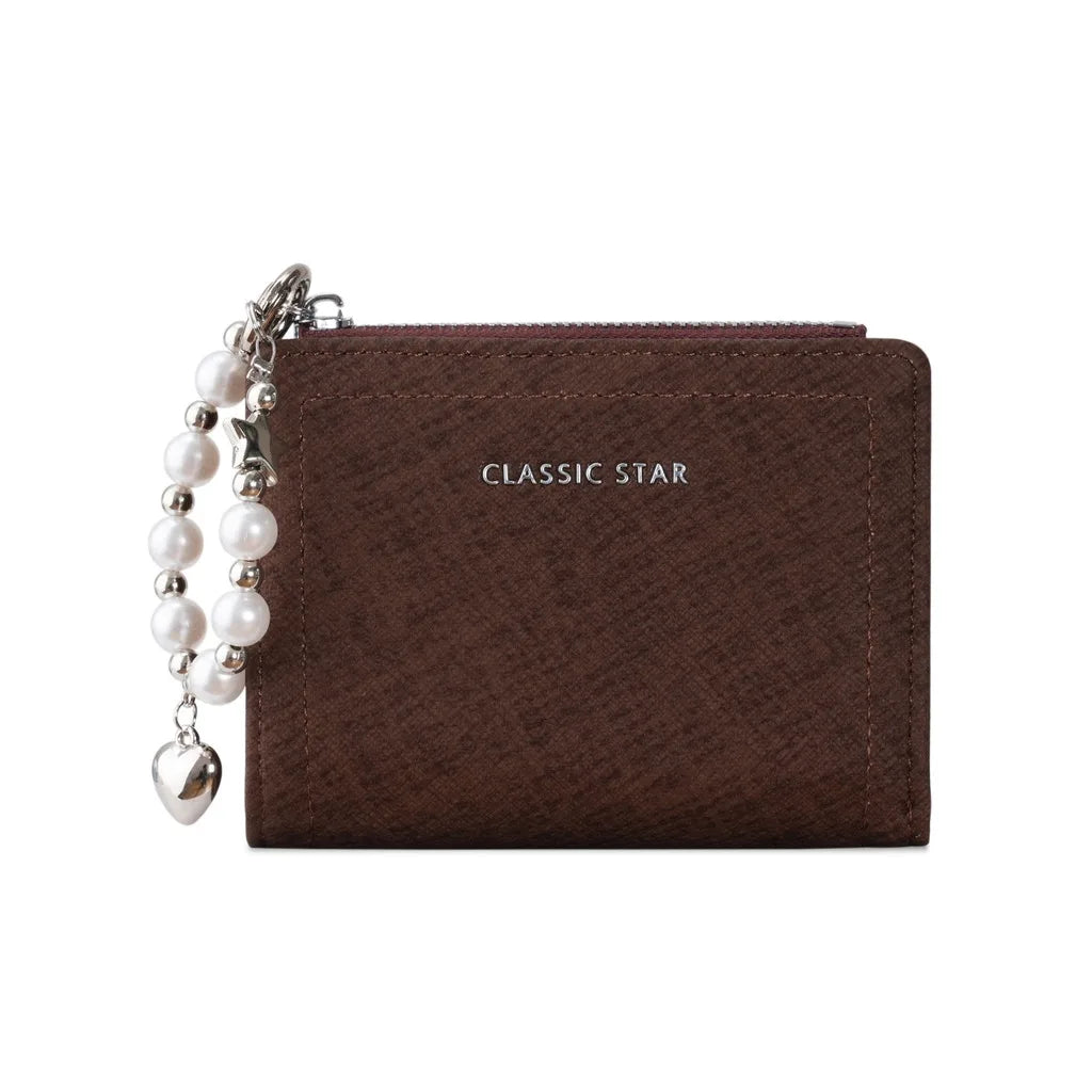 Women's PU Leather Bi-Fold Wallet – Large Capacity Card Purse Bi-Fold Wallet SWANS Dark Brown