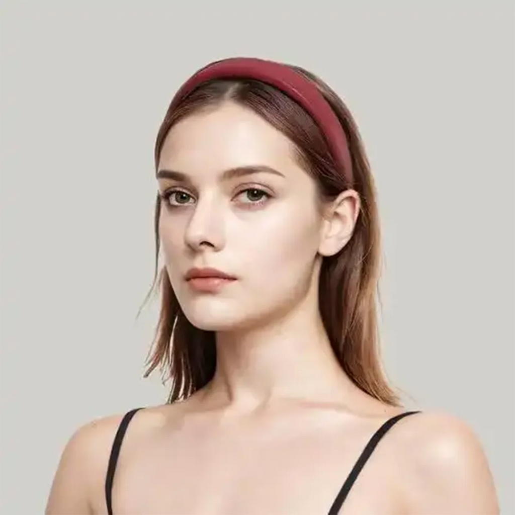 Vintage PU Leather Headband Non-Slip Turban Hoop for Women Leather Headband SWANS