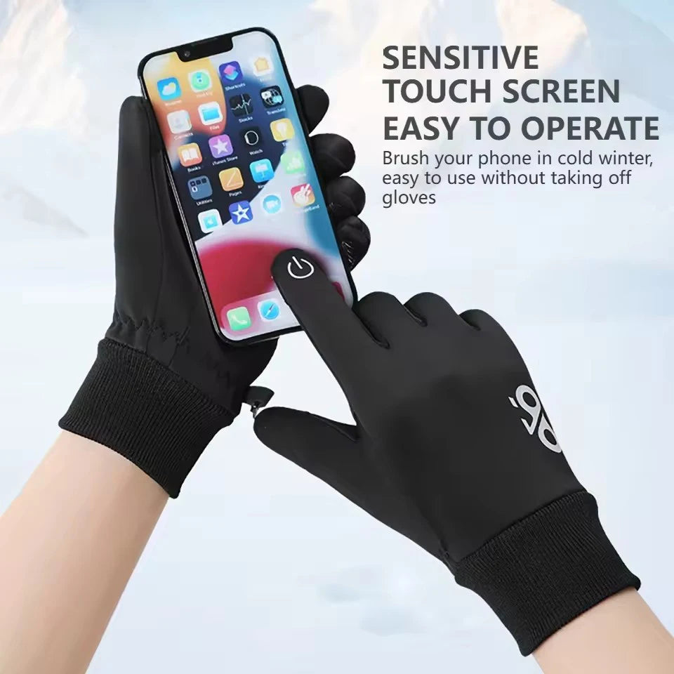Kids Winter Touchscreen Thermal Gloves – Anti-Slip Fleece Kids Winter Gloves SWANS