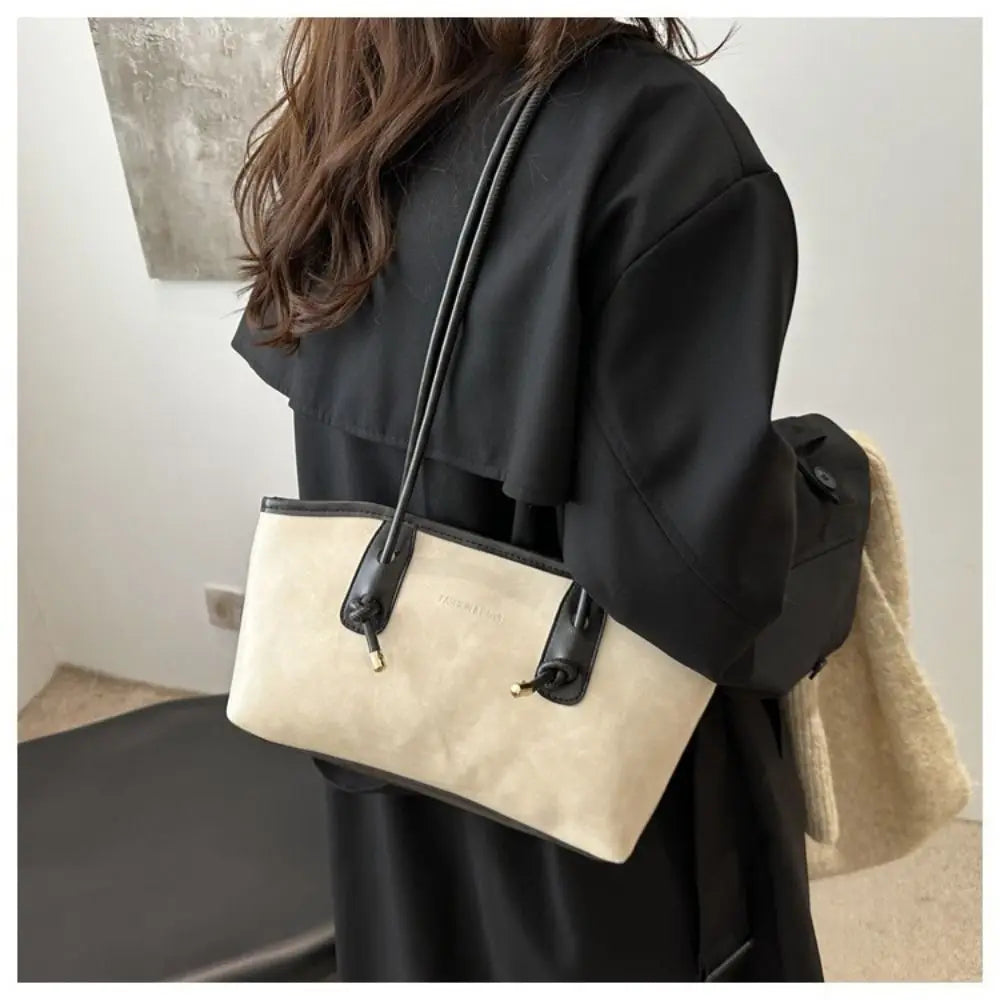 Y2K Large Capacity PU Leather Shoulder Bag for Women Women's Shoulder Bag SWANS