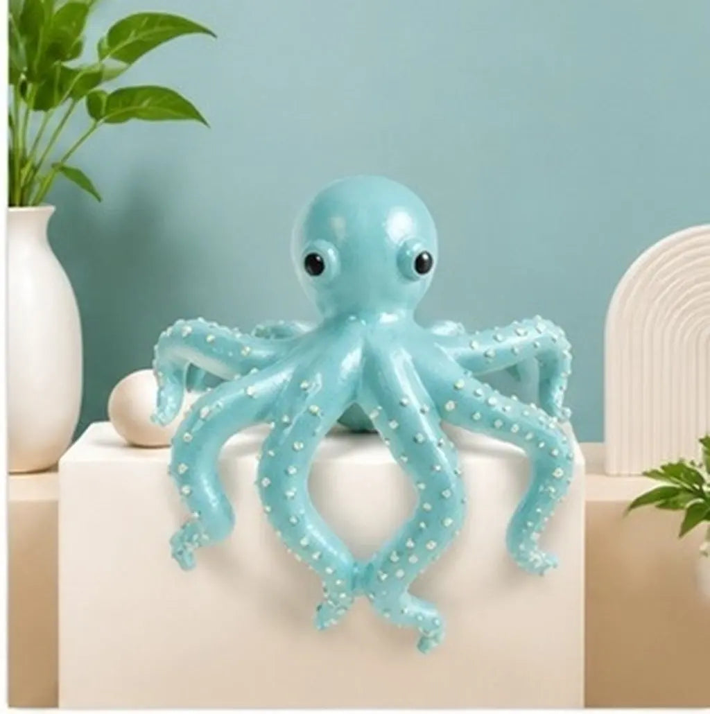 Climbing Octopus Resin Figurine – Pot Hugger & Aquarium Decor Resin Figurine SWANS Default Title
