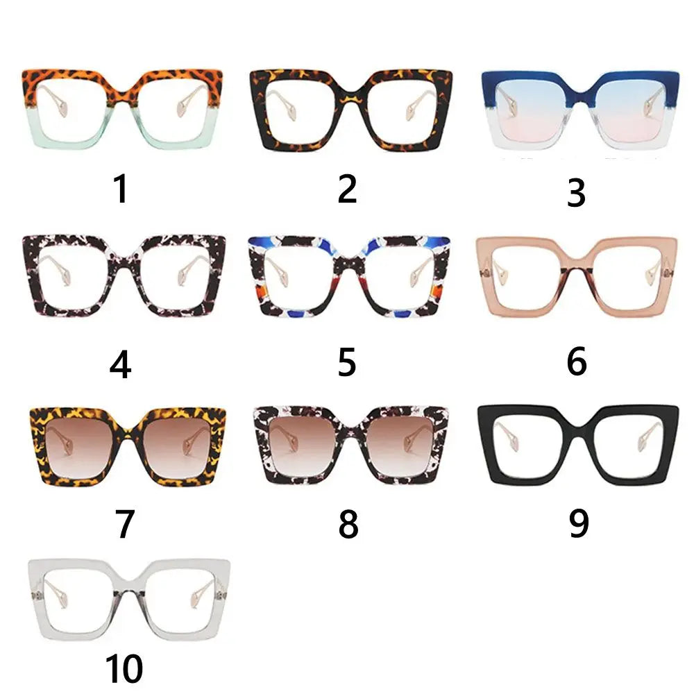 Vintage Oversized Square Eyeglasses Anti-Blue Light Frames Eyeglasses Frames SWANS