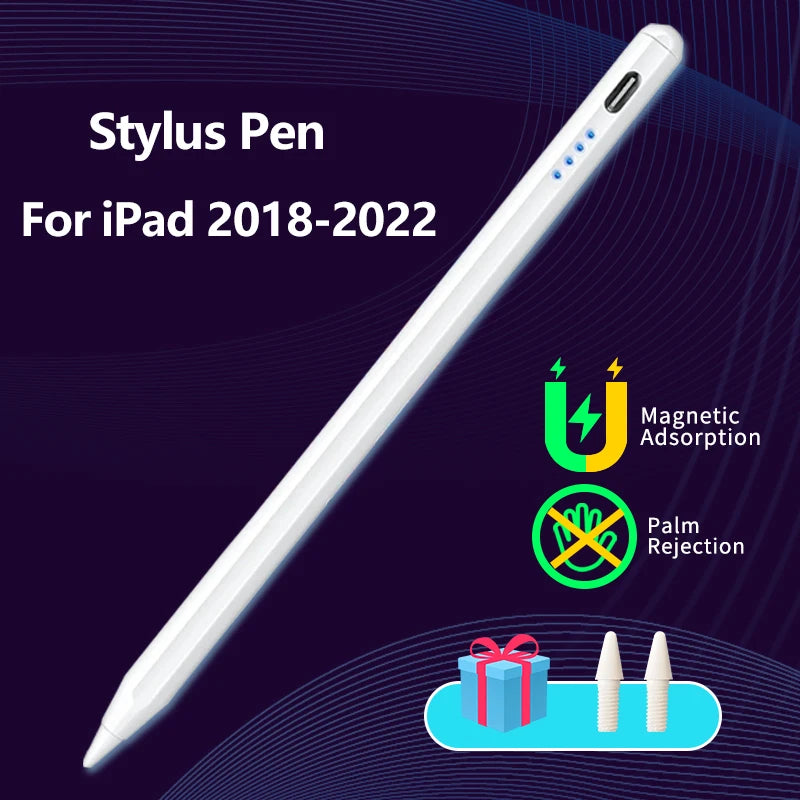 SWANS iPad Stylus Pen – Fast Charge, Palm Rejection & LED iPad Stylus Pen SWANS White Stylus Pen
