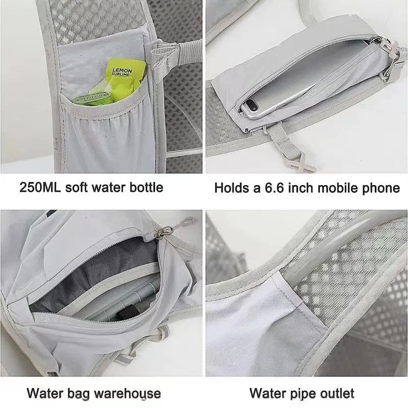 Breathable Hydration Vest Backpack – Hiking, Cycling & Running Hydration Vest Backpack SWANS