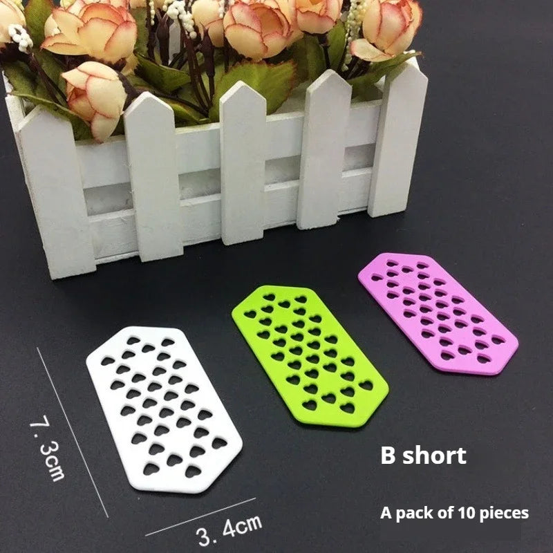 Reusable Perm Hair Clips & Curl Styling Insulating Pads Hair Perming Clips SWANS 10pcs random color
