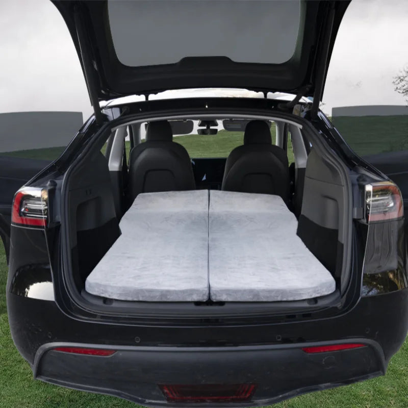 Tesla Model Y Car Camping Mattress – Foam & Hardwood Sleep Pad Car Camping Mattress SWANS
