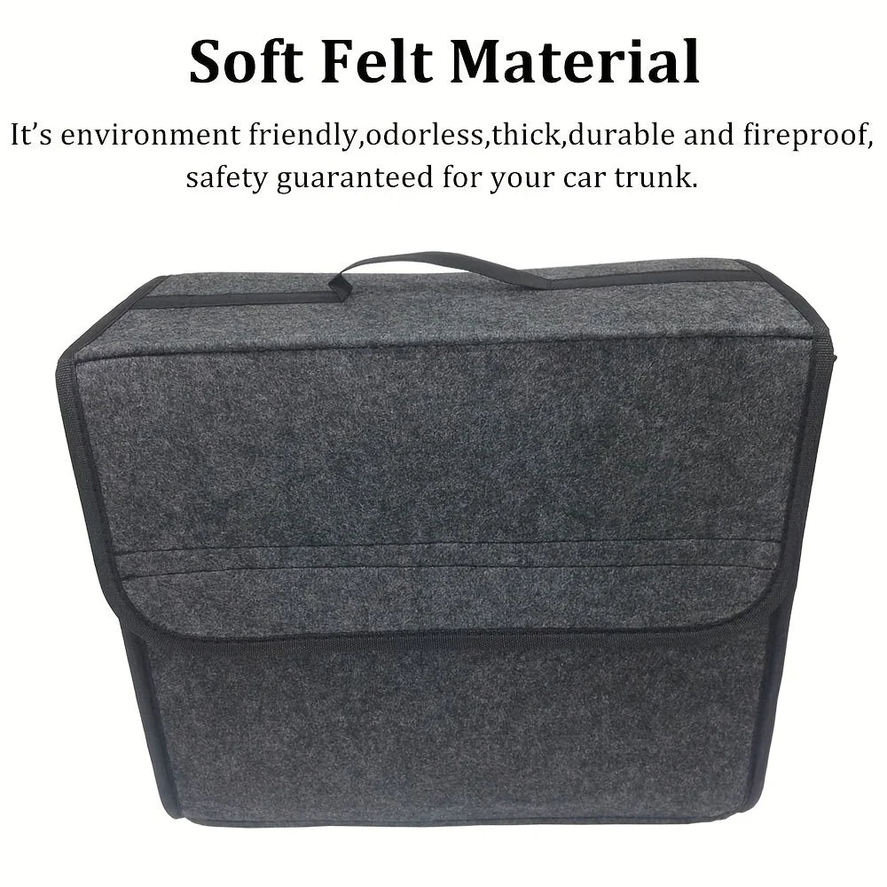 Felt Car Trunk Organizer – Folding Non-Slip Boot Storage Bag Car Trunk Organizer SWANS