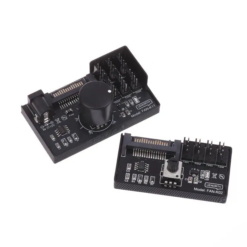 PWM Fan Speed Controller Hub 4/6-Way SATA DC 12V 60W PWM Fan Controller SWANS