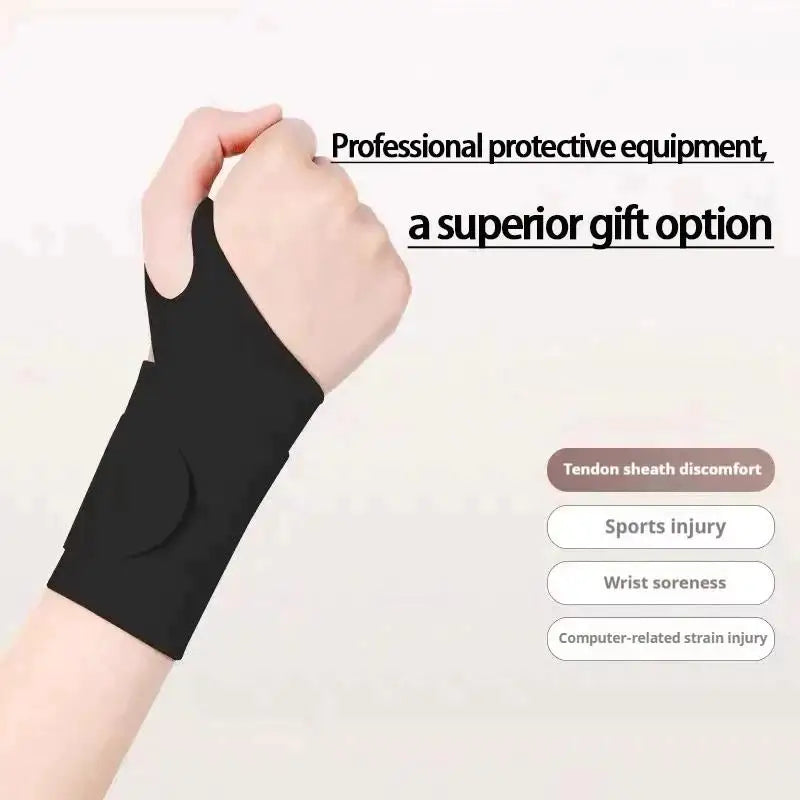 YOVIP Sports Wrist Support Brace – Lightweight Compression Band Wrist Support Brace SWANS Black