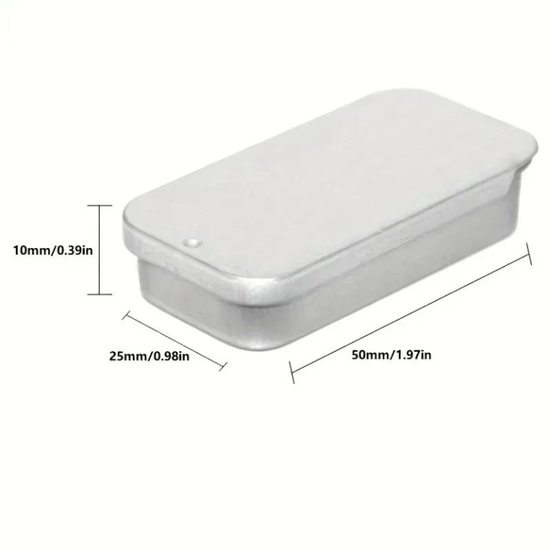 SWANS Tin Box – Portable Metal Candy & Mini Storage Container Metal Storage Tin SWANS